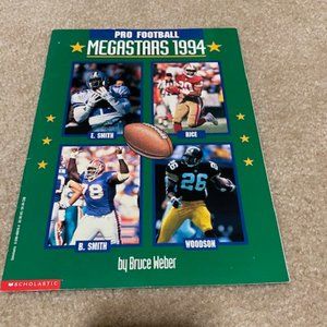 Pro Football Megastars 1994, paperback. Scholastic.